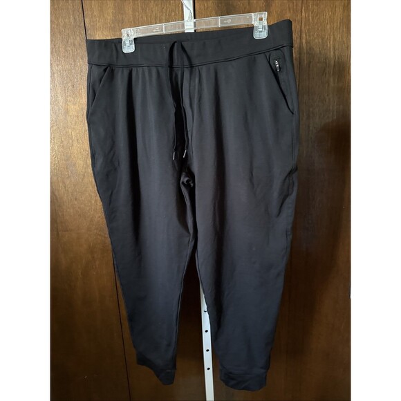32 Degrees Heat Mens Jogger Pants Drawstring Athletic XXL Black Zip Pocket Cuff - Picture 2 of 4